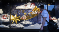 NEWS: Christmas shop windows at David Jones in Sydney CBD. 1st December 2021, Photo: Wolter Peeters, The Sydney Morning Herald.
