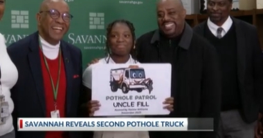 'Uncle Fill': Student names new Savannah pothole truck