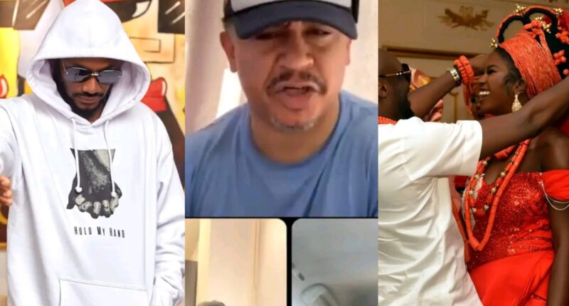 2baba Idibia, Natasha Osawaru engage in heated argument during Daddy Freeze’s livestream