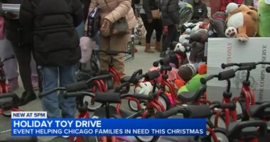 7-year-old boy volunteers at Englewood, Chicago toy drive in honor of mom Romeca Meeks Blackmon, killed in South Loop shooting