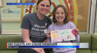 8-year-old Mattoon girl designs NFL QB’s cleat for a good cause