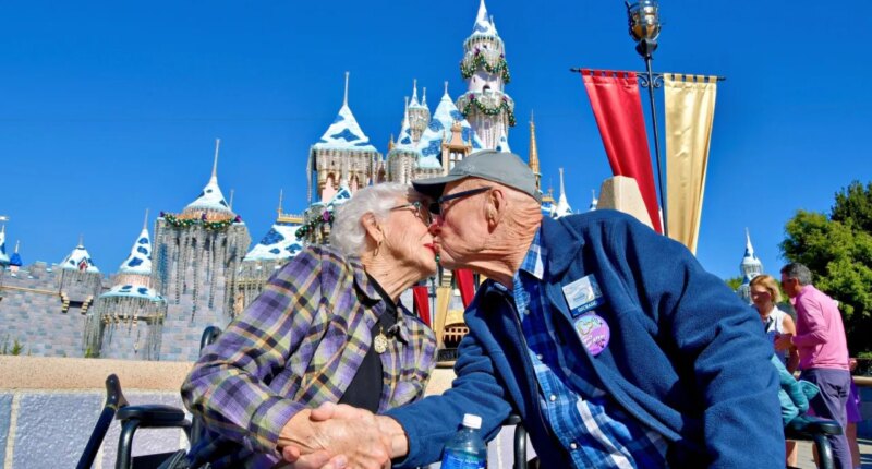 A marriage and Disneyland both mark 70th anniversaries