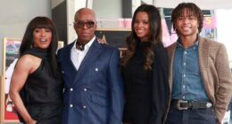 ANGELA BASSETT AND KIDS HONOR DAD COURTNEY B. VANCE AT WALK OF FAME CEREMONY