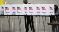 FILE - Voters fill out their ballots Nov. 4, 2025, in Detroit. (AP Photo/Paul Sancya, File)