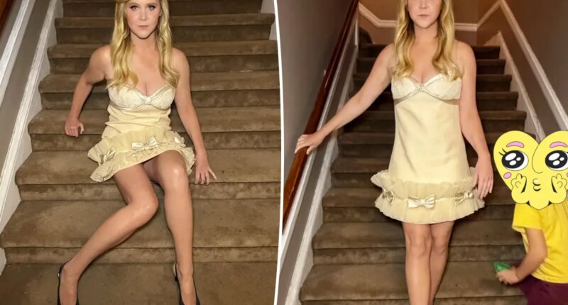 Amy Schumer continues to flaunt stunning weight loss with son Gene in new pics