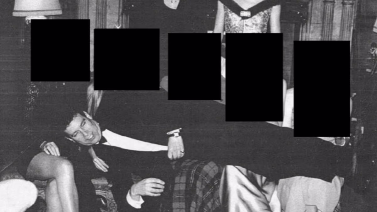 Andrew Mountbatten-Windsor seen lying across women in Epstein files