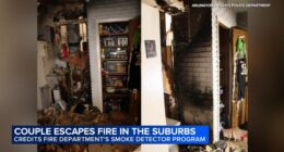Arlington Heights couple says free smoke detector installed by fire department helped save their lives during kitchen blaze