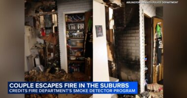 Arlington Heights couple says free smoke detector installed by fire department helped save their lives during kitchen blaze