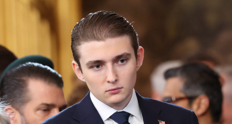 Barron Trump's Dapper Look Couldn't Distract From His Awkwardness At Christmas