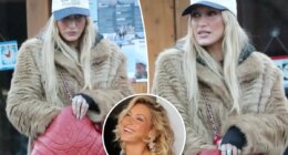 Bella Hadid lightens up with new platinum blond hair in Aspen