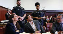 Bodycam footage shows Luigi Mangione cracking joke as swarm of cops closes in on him at McDonald’s