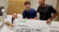 Bondi hero told in hospital he's a multimillionaire