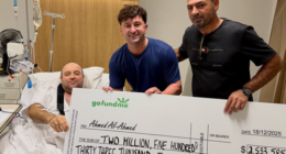 Bondi hero told in hospital he's a multimillionaire