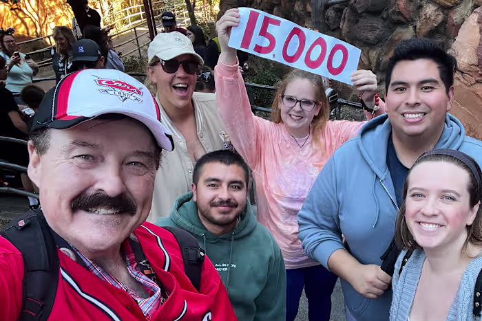 California man marks his 15,000th spin on Disneyland's 'Cars' ride