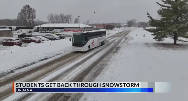 Central IL bus service helps students get back to campus in the snow