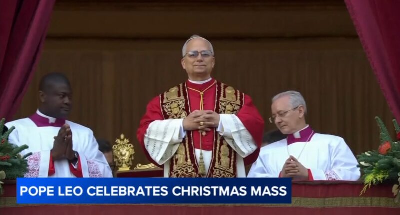 Chicago-born Pope Leo XIV shares message of peace on 1st Christmas as pontiff in Vatican City