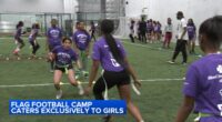 Chicago nonprofit Concrete Rose 773 hosts girls flag football camp at Pullman Community Center