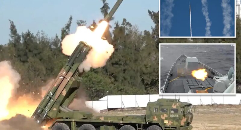 China fires rockets towards Taiwan in war games simulating blockade