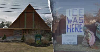 Church sparks controversy with empty Nativity scene and ICE enforcement message: 'Politicizing Christmas'