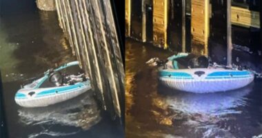 Coast Guard is searching for a person, possibly in the water, after finding unmanned raft in Mayport