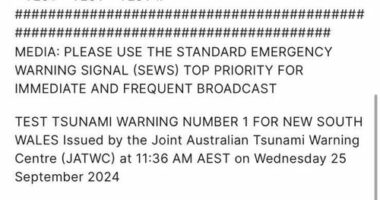 Bureau of Meterology accidentally sends tsunami warning