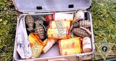 Contractors renovating Washington state home discover case of live military grenades packed with TNT