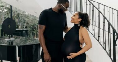 DRAYMOND GREEN AND HAZEL RENEE POSE FOR MATERNITY PHOTOS AHEAD OF BABY NO. 3