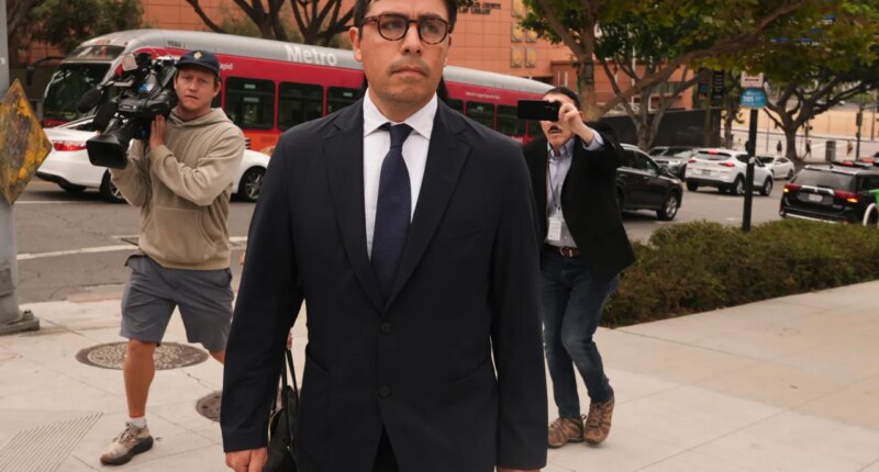 FILE - Dr. Salvador Plasencia leaves federal court on Wednesday, July 23, 2025 in Los Angeles, after pleading guilty to giving ketamine to Matthew Perry, leading up to the actor