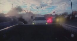 Dramatic videos show Las Vegas driver speeding, crashing into cars, killing 3, prosecutors say