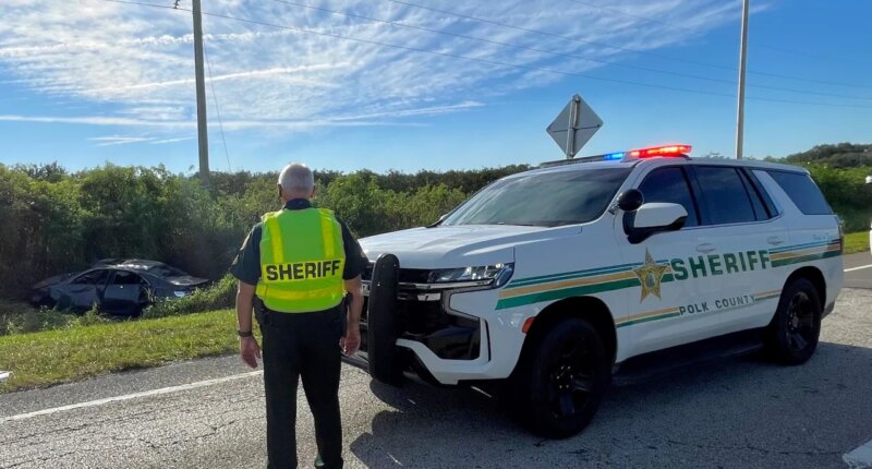 Driver killed, 2-year-old and his mother in hospital after car rolls into ditch in Polk County