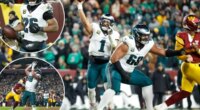Eagles overcome flubs to top Commanders and repeat as NFC East champs