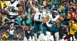 Eagles overcome flubs to top Commanders and repeat as NFC East champs