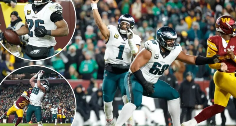 Eagles overcome flubs to top Commanders and repeat as NFC East champs