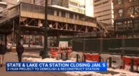 Elevated CTA train station at State, Lake downtown Chicago to close for 3 years in January for reconstruction