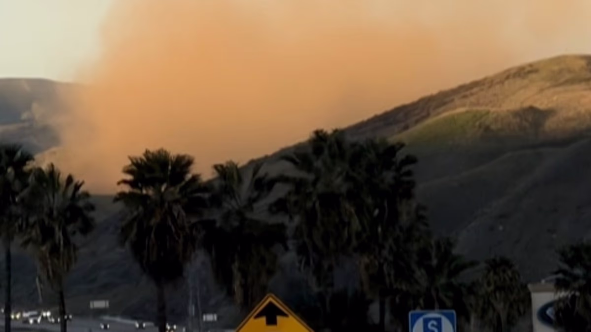 Evacuations in California as gas pipeline bursts amid landslide fears