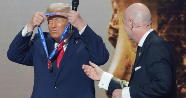 FIFA gives President Donald Trump a peace prize in a departure from its traditional focus on sport