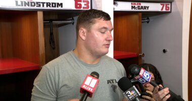 Falcons react to 37-9 home loss to Seattle