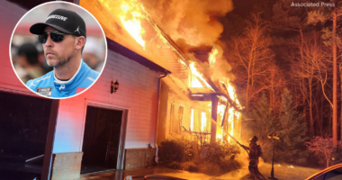 Father of NASCAR driver Denny Hamlin dies after house fire in North Carolina, mother critically injured