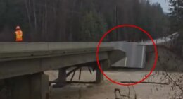 Flood emergency declared as Montana creek swallows bridge as it collapses