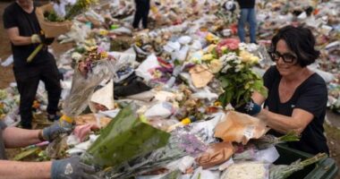 Flowers cleared from scene of Bondi shooting more than a week after attack