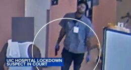 Former University of Illinois Chicago hospital contractor Glenn Rhymes pleads guilty after showing patient gun in facility lobby