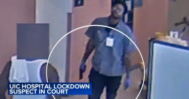 Former University of Illinois Chicago hospital contractor Glenn Rhymes pleads guilty after showing patient gun in facility lobby