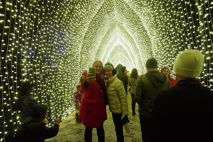 Golden Gate Park's dazzling holiday light display brings joy to the season