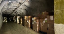 This photo provided by the Hawaii Department of Law Enforcement shows seized illegal fireworks stored in a bunker in Waipahu, Hawaii, on Tuesday, Dec. 23, 2025. (Hawaii Department of Law Enforcement via AP)