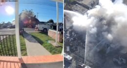 Hayward, California explosion today: 6 injured after dramatic video shows building explode, causing massive fire