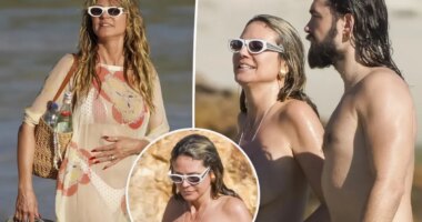 Heidi Klum goes au naturel while vacationing with husband Tom Kaulitz in St. Barths