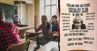 High-brow New Jersey suburb's high school launches Socialist Club with Karl Marx imagery