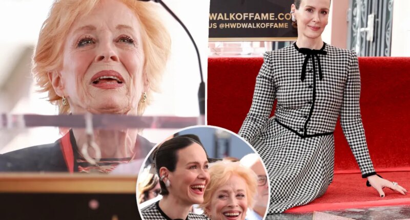 Holland Taylor, 82, honors ‘shining star’ partner Sarah Paulson, 50, in emotional speech at Hollywood Walk of Fame ceremony