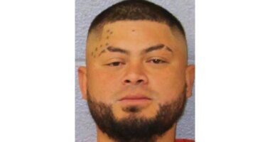 This undated booking photo provided by the Mecklenburg County, N.C., Jail shows Oscar Solarzano, who was charged with stabbing a man on a light-rail train in Charlotte, N.C., on Friday, Dec. 5, 2025. (Mecklenburg County, N.C., Jail via AP)