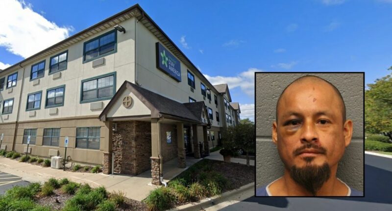 Hotel guest found in hallway 'covered in blood' after he tried butchering a man inside his room who was celebrating Christmas Eve with him and fell asleep: SAO